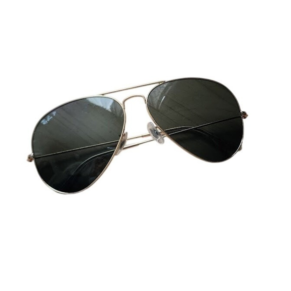 RAY-BAN Gold Aviator Sunglasses Metal Frame Prescription Lenses Classic